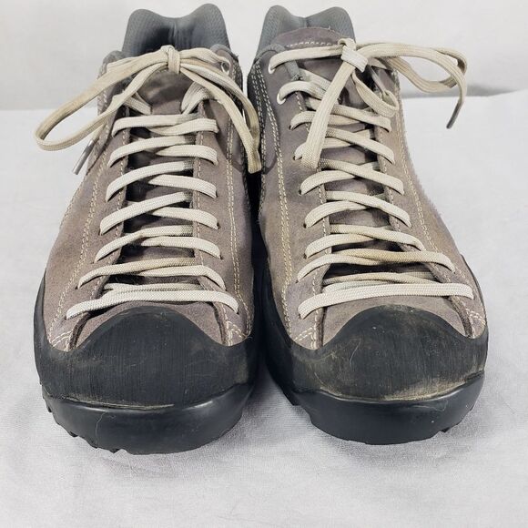 GARMONT STICKY BEAST Womens HIKING SHOES Sz 9 Suede Armour Toe Low Pink Grey - Picture 4 of 9
